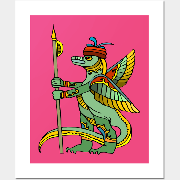 Ancient Egyptian Painting - Dragon Warrior Wall Art by PatrioTEEism